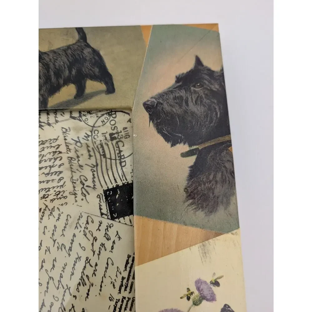 Blankety Blank Designs Scottie Dog Decoupage Wood Photo Frame